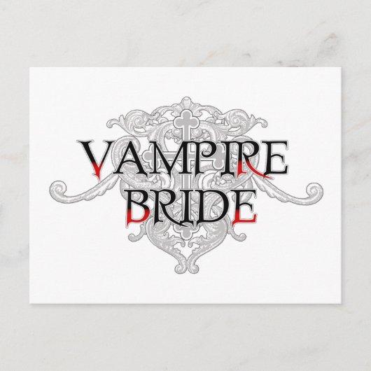 Vampire Bride Postcard Postkarte (Vorderseite)