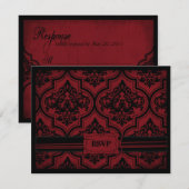 Vampire Bride RSVP Card A Karte (Vorne/Hinten)