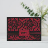 Vampire Bride RSVP Card B (Stehend Vorderseite)