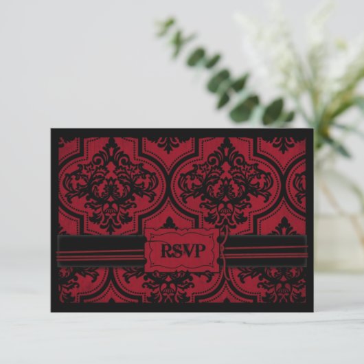 Vampire Bride RSVP Card B3 (Stehend Vorderseite)