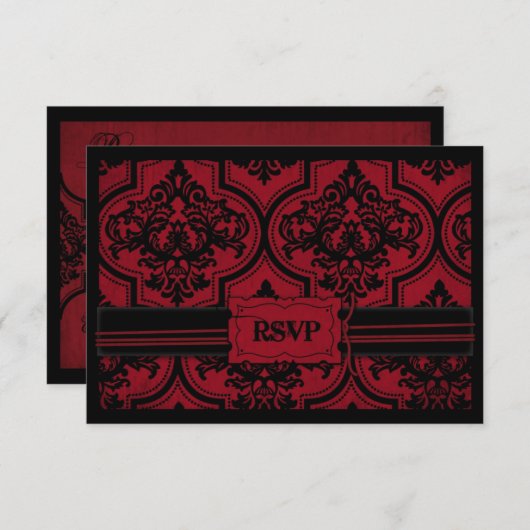 Vampire Bride RSVP Card B3 (Vorne/Hinten)