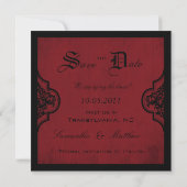 Vampire Bride SD Square Save The Date (Rückseite)