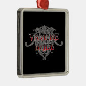 Vampire Bride Silbernes Ornament (Rechts)