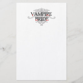 Vampire Bride Stationery Briefpapier