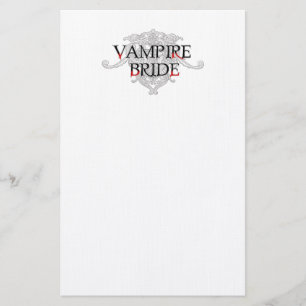 Vampire Bride Stationery Briefpapier