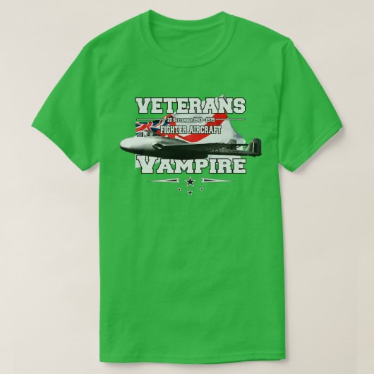 Vampire British Jet Kämpfer T-Shirt (Design vorne)