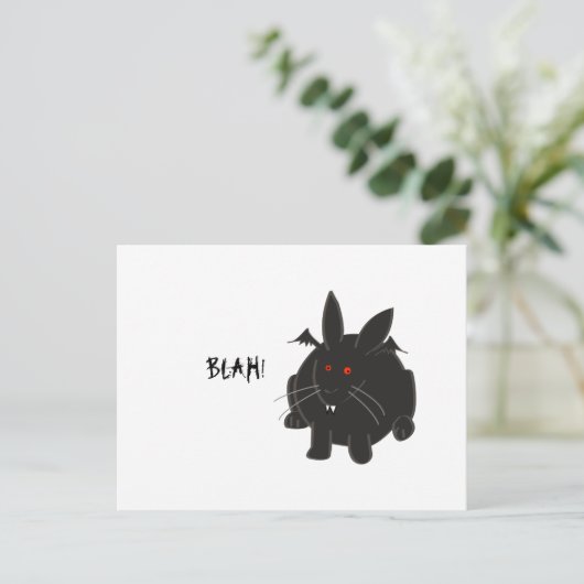 Vampire Bunneh Postkarte (Stehend Vorderseite)
