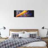 Vampire Canvas Print Leinwanddruck (Insitu (Schlafzimmer))