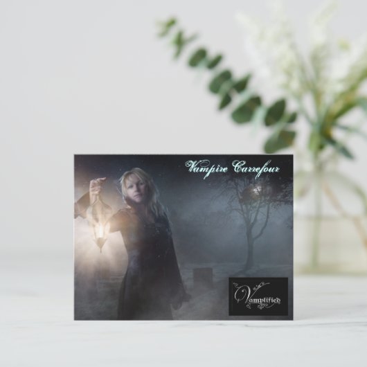 Vampire Carrefour Postkarte (Stehend Vorderseite)