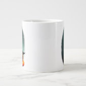 Vampire Cat and Wizard Pumpkin Halloween Surreal Jumbo-Tasse (Vorderseite)