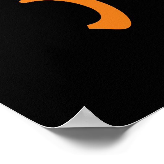 Vampire Cat and Wizard Pumpkin Halloween Surreal Poster (Ecke)