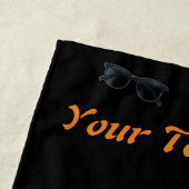 Vampire Cat and Wizard Pumpkin Halloween Surreal Strandtuch (Beispiel)