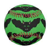 Vampire Cat Faced Bat Halloween Baseball (Vorderseite)