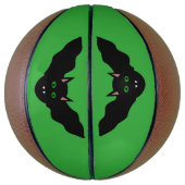 Vampire Cat Faced Bat Halloween Basketballs (Vertikal)