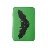 Vampire Cat Faced Bat Halloween Bath Mat Badematte (Vorderseite Vertikal)