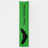 Vampire Cat Faced Bat Halloween Custom Banner (Vertikal)