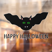 Vampire Cat Faced Bat Halloween Custom Fensteraufkleber (Blatt 2)
