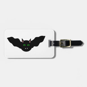 Vampire Cat Faced Bat Halloween Custom Luggage Tag Gepäckanhänger