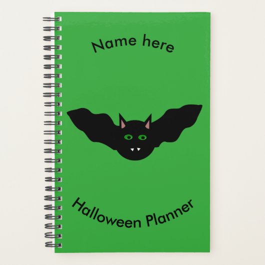 Vampire Cat Faced Bat Halloween Custom Planer (Vorderseite)