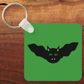 Vampire Cat Faced Bat Halloween Custom Schlüsselanhänger (Vorderseite)