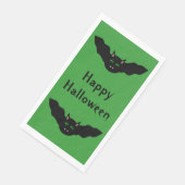 Vampire Cat Faced Bat Halloween Custom Serviette (Ecke)