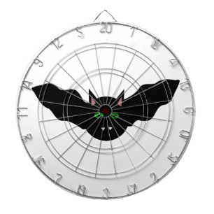 Vampire Cat Faced Bat Halloween Dart Board Dartscheibe