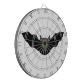Vampire Cat Faced Bat Halloween Dart Board Dartscheibe (Vorderseite Links)
