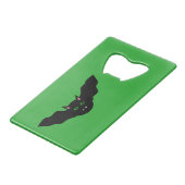 Vampire Cat Faced Bat Halloween Flaschenöffner (Vorderseite Schrägansicht)