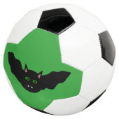 Vampire Cat Faced Bat Halloween Fußball (Dreiviertel)