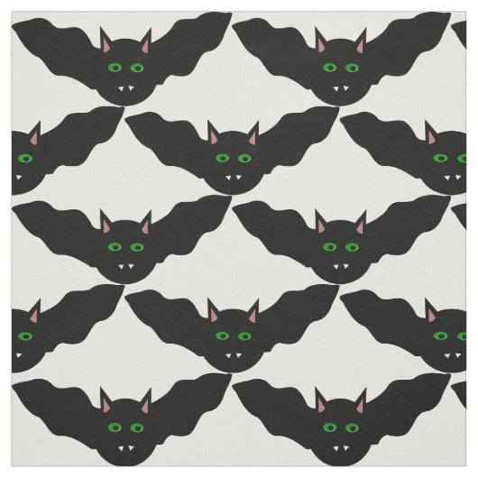 Vampire Cat Faced Bat Halloween gemustertes Gewebe Stoff (Muster)