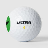 Vampire Cat Faced Bat Halloween Golf Ball (Logo)