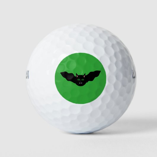 Vampire Cat Faced Bat Halloween Golf Ball (Vorderseite)