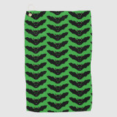 Vampire Cat Faced Bat Halloween Golf Handtuch (Vorderseite)