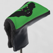Vampire Cat Faced Bat Halloween Golf Putter Cover Headcover (3/4 Vorderseite)