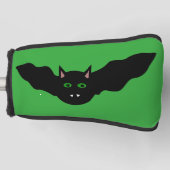 Vampire Cat Faced Bat Halloween Golf Putter Cover Headcover (Vorderseite)