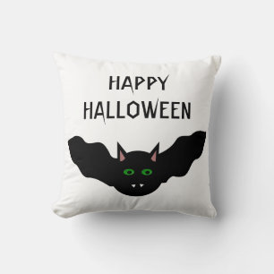 Vampire Cat Faced Bat Halloween individuell anpass Kissen