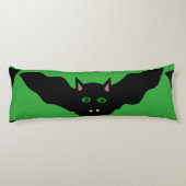 Vampire Cat Faced Bat Halloween Kissen (Rückseite)
