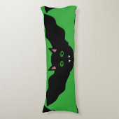 Vampire Cat Faced Bat Halloween Kissen (Vorderseite Vertikal)
