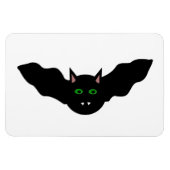 Vampire Cat Faced Bat Halloween Magnet (Horizontal)