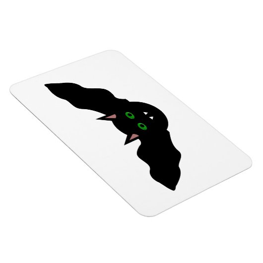 Vampire Cat Faced Bat Halloween Magnet (Rechte Seite)