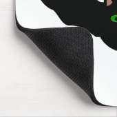 Vampire Cat Faced Bat Halloween Mousepad (Ecke)