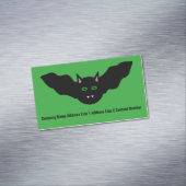 Vampire Cat Faced Bat Halloween Personalisiert Magnetische Visitenkarte (Beispiel)