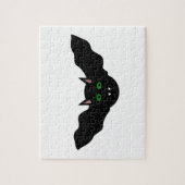 Vampire Cat Faced Bat Halloween Puzzle (Vertikal)