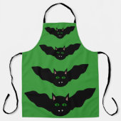 Vampire Cat Faced Bat Halloween Schürze (Vorderseite)