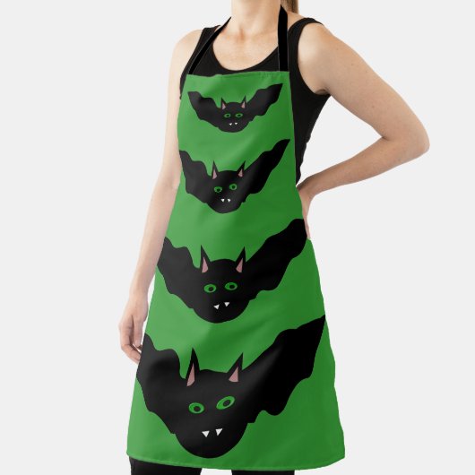 Vampire Cat Faced Bat Halloween Schürze (InSitu)