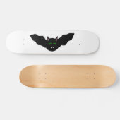 Vampire Cat Faced Bat Halloween Skateboard (Horizontal)