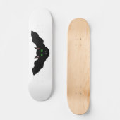 Vampire Cat Faced Bat Halloween Skateboard (Vorderseite)