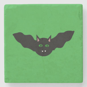 Vampire Cat Faced Bat Halloween Stone Untersetzer