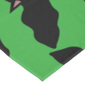 Vampire Cat Faced Bat Halloween Tableclout Tischdecke (Schrägansicht)