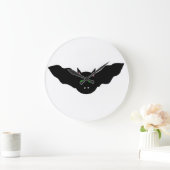 Vampire Cat Faced Bat Halloween Wall Clock Große Wanduhr (Zuhause)